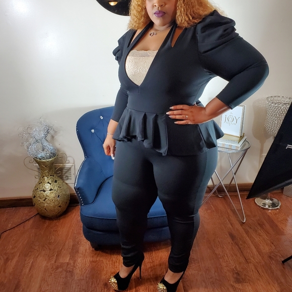 The "Shut It Down" Peplum 1 piece - Picture 9 of 9